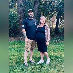 Isabel Basic black maternity dress